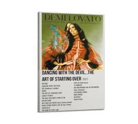 Dancing With The Devil By Demi Lovato Rapper Music Signed Limited Album Cover Prints Posters Canvas Wall Art Room Aesthetic Posters Music Classroom Bedroom Wall Decor Art 24x36inch(60x90cm) Frame-sty