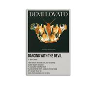 Dancing With The Devil By Demi Lovato Rapper Music Signed Limited Album Cover Prints Posters Canvas Wall Art Room Aesthetic Posters Music Classroom Bedroom Wall Decor Art 16x24inch(40x60cm) Unframe-s