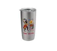 Dancing with The Devil (Funny Weird Graphic) Stainless Steel Insulated Tumbler