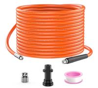 DANCINGBOAR 10M Pressure Washer Drain Pipe Hose Cleaning Kit with Jet Nozzle, Tube Unblocker Sewer Jetter Kit Compatible for Karcher K2 K3 K4 K5 K6 K7 Series, 2600PSI/180BAR