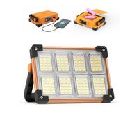 DANCINGBOAR LED Rechargeable Work Light Portable Floodlight | Super Bright Emergency Light with USB, 4 Modes, Outdoor Security Light Waterproof for Fishing, Repair, Emergency, Workshop