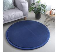 Dancmiu Round Soft Area Rug, Durable Toddler Crawling Mat Non-slip Living Room Carpet, 2cm Thick Floor Mat Children Play Mat, Home Decorative Mat