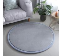 Dancmiu Round Soft Area Rug, Durable Toddler Crawling Mat Non-slip Living Room Carpet, 2cm Thick Floor Mat Children Play Mat, Home Decorative Mat