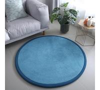 Dancmiu Round Soft Area Rug, Durable Toddler Crawling Mat Non-slip Living Room Carpet, 2cm Thick Floor Mat Children Play Mat, Home Decorative Mat