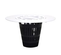 Danco 10533IP Catcher for Stand-Alone 3-inch Drain Hair Trap | Shower Strainer, White