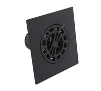 Danco 11087 Square Shower Hair Catcher with Replacement Baskets, Shower Drain Protector in Matte Black