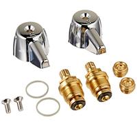 Danco 39674E 2-Handle Lavatory Faucet Trim Kit for Central Brass with Stems and Seats, Chrome