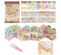 DANCOLOR 20 Sets DIY 3D House Stickers Kit Sticker Therapy Stress Relief for Kids & Adults, Creative Fun for Family Activities & Educational Travel Toys | Gift for Girls, Boys & Arts Craft Lovers