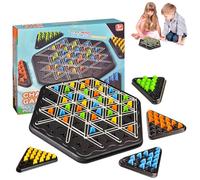 DANCOLOR Strategic Chain Triangle Game, Family Board Games Playing Time For 2 Players To 4 Players, Christmas Birthday Party Games Educational Toy For Ages 10,Ages 8,Ages 6,Ages 3 Year Olds Boys Girls