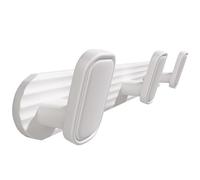 dancrul Coat Rack Wall Mount White, 3 Hooks Rack Metal Coat Hanger Wall for Hanging Hat Purse and Robes, Towel Hook for Bathrooms and Entryway (1 Pack)