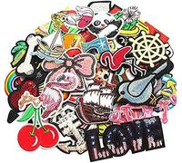 Dandan DIY Random 40pcs Assorted Styles Embroidered Patch Sew On/Iron On Patch Applique Clothes Dress Plant Hat Jeans Sewing Flowers Applique DIY Accessory (40)
