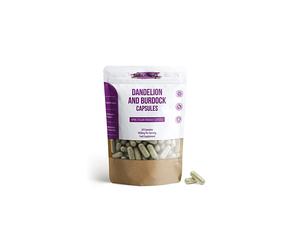 Dandelion and Burdock Root Capsules | 1800mg Per Serving | 60 Capsules