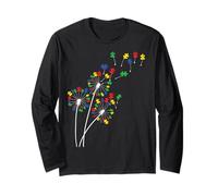 Dandelion Autism Awareness Flower Autism Awareness Tree Long Sleeve T-Shirt