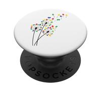Dandelion Autism Awareness Flower Autism Awareness Tree PopSockets Adhesive PopGrip