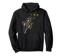 Dandelion Autism Awareness Flower Autism Awareness Tree Pullover Hoodie