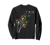 Dandelion Autism Awareness Flower Autism Awareness Tree Sweatshirt