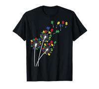 Dandelion Autism Awareness Flower Autism Awareness Tree T-Shirt