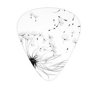 Dandelion Blowing In The Wind Guitar Picks Gift Set - Smooth Durable Plectrums For Acoustic, Electric & Bass Guitar, Perfect Present For Guitar Lovers & Musicians
