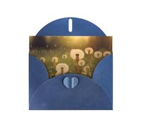 dandelion Blue Patterns greeting card 6x4 inches with envelope, covering birthdays, weddings and other occasions