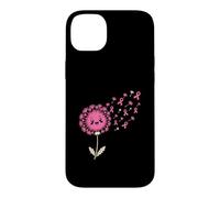 Dandelion Breast Cancer Awareness Pink Ribbon Support Case for iPhone 14 Plus