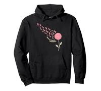 Dandelion Breast Cancer Awareness Pink Ribbon Support Pullover Hoodie