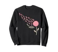 Dandelion Breast Cancer Awareness Pink Ribbon Support Sweatshirt