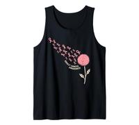 Dandelion Breast Cancer Awareness Pink Ribbon Support Tank Top