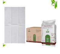 Dandelion Disposable Bath Towel - Single Pack -100% Plant Base- 100% Biodegradable- Soft, Hygienic & Skin Friendly- Towel for Every Occasion: Travel, Gym Towel, Beach Towel, Pet, Guest House