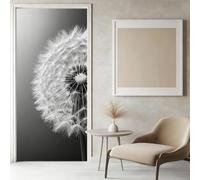 Dandelion Door Stickers, Interior Door Decal Botanical Pattern Door Wall Mural Wallpaper, Self Adhesive Door Decals Bedrooms Living Room Home Decor 3D Door Murals Sticker 95 x 215 cm w.7557