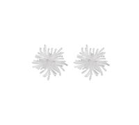 Dandelion Firework Earrings, Three - Dimensional Shining Design, Alloy With Rhinestones, Versatile Earrings Suitable For Daily Commute And Parties
