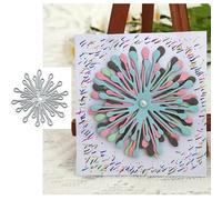 Dandelion Flower Metal Die Cuts for Card Making,Dandelion Flower Leaf Frame Card Cutting Dies Cut Stencils DIY Scrapbooking Album Embossing Paper Card Embossing Craft