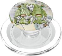 Dandelion Flower Pattern For Women With Funny Garden Gnomes PopSockets PopGrip for MagSafe