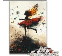 Dandelion Girl 1000 Piece Jigsaw Puzzle for Adults Teens, Stress Reliever Staycation Kill Time Enhance Love between Couples (50x75cm)