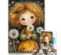 Dandelion Girl 2000 Piece Jigsaw Puzzle for Adults And Teenagers,Help The Brain Exercise Addictive Toys to Cultivate Patience Suitable for Couples 70x100cm