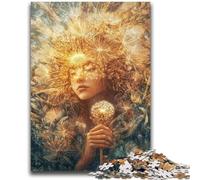 Dandelion Girl Jigsaw Puzzles for Teenagers 1000 Piece Puzzle,Challenging Game Gifts for Is Ideal As A Gift for The Whole Family (38x26cm)