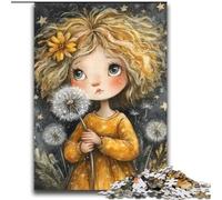 Dandelion Girl Puzzles for Adults 2000 Pieces, Suitable for Ages 14 And Up Wall Decoration Christmas Birthday Gift (70x100cm)