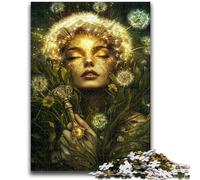 Dandelion Girl Puzzles for Teenagers Teens 1000pc Puzzle,Family Game Stress Reliever Difficult Challenge Great Gifts And Toys (38x26cm)