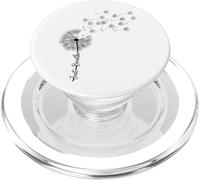 Dandelion Graphic Just Breathe Letter Print Inspirational PopSockets PopGrip for MagSafe