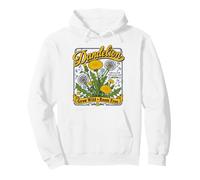 Dandelion Grow Wild Roam Free Country Floral Pullover Hoodie