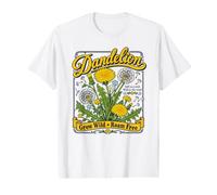 Dandelion Grow Wild Roam Free Country Floral Value Graphic T-Shirt