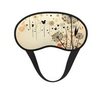 Dandelion Hearts Sleep Mask for Women Men Soft Travel Eye Mask with Adjustable Straps Sleeping Eye Shade Cover for Travel Yoga Nap Sleeping