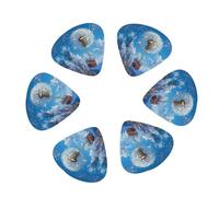 Dandelion Hot Air Balloon 12 Pack Guitar Picks Plectrums with Organizer Storage Box, Guitar Picks for Bass Electric Acoustic Guitars Ukulele