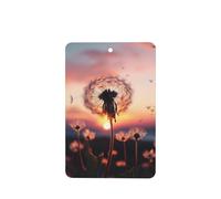 Dandelion in the Sunset Car Air Fresheners Cards 4 Pcs Long Lasting Car Fresheners Gifts for Men Women Auto Aromatherapy Tablets Hanging Scented Card Rearview Mirror Pendant - Lavender Scent