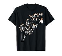 Dandelion Jack Russell Flower, Floral Jack Russell Tree T-Shirt