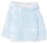 Dandelion Knitted Unisex Baby Jacket for 3 - 6 Months Blue