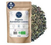 Dandelion Leaf Tea Organic, Loose Leaf, Diuretic Detox, Caffeine-Free 100g | Cut Taraxacum officinale leaves with a lightly bitter, earthy taste, supporting digestion, enjoyed hot or iced