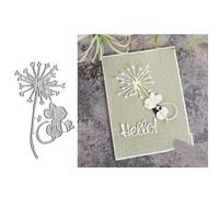 Dandelion Mouse Metal Die Cuts Dies Stencil, Dandelion Mouse Cutting Dies Cut Stencils DIY Scrapbooking Cards Photo Album Craft Decorative Embossing Paper Dies for Album Card Scrapbooking Making