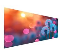 Dandelion Paint by Numbers Sun Adult Paint by Numbers Canvas Kits, Paint-by-Numbers 50X110cm, DIY Color Oil Painting Acrylic Paints, Without Frame, Hobbies for Adults, Christmas Decorations L6-1478