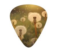 dandelion Patterned guitar picks - (thin/medium/thick) free to choose, suitable for all kinds of string instruments,