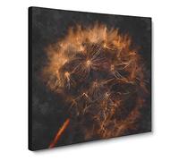 Dandelion Puff Canvas Print | Gallery Wrapped 30mm Frame Wall Art | 20x20 inches | Ready to Hang | Modern Picture | Living Room Bedroom Lounge Office